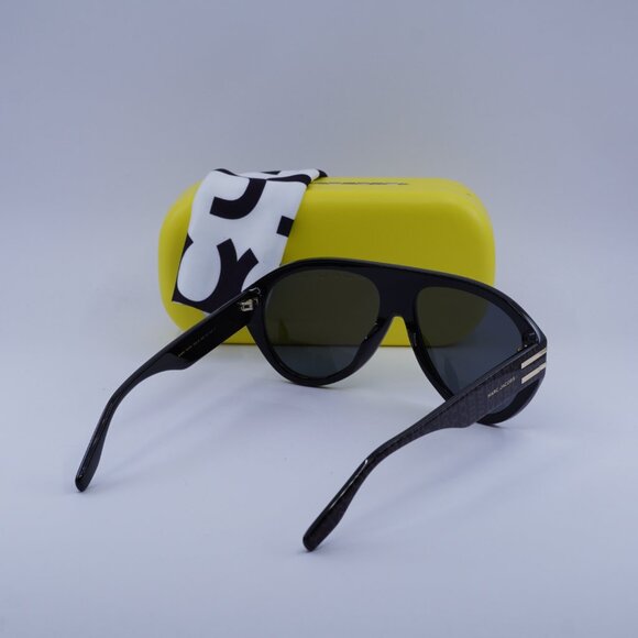 Marc Jacobs MARC 747/S 003L IR Aviator Sunglasses - Pattern Black Grey/Grey - Picture 11 of 11